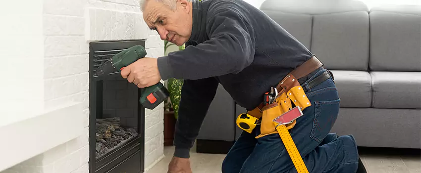 New Indoor Fireplace Installation in Central Islip, New York