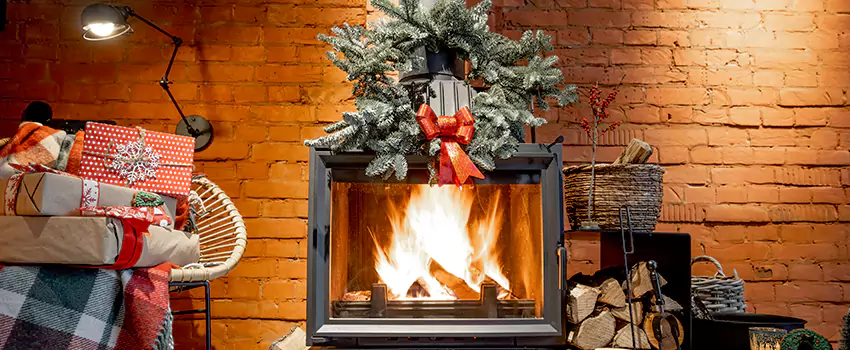Travis Industries Linear Gas Fireplace Installation in Central Islip, New York