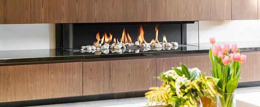 Double-height Fireplace Design Refurbishment in Central Islip, New York