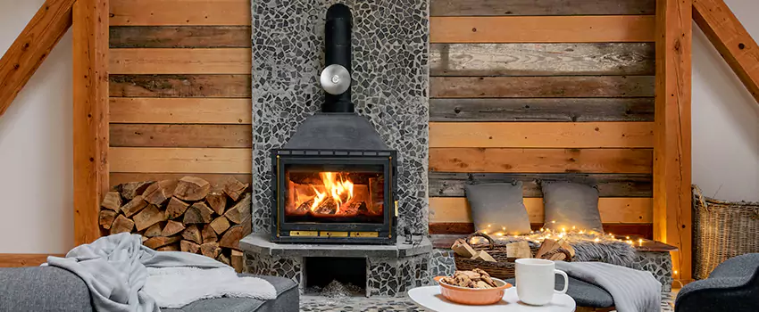 Thelin Hearth Products Direct Vent Gas Stove Fireplace Inspection in Central Islip, New York